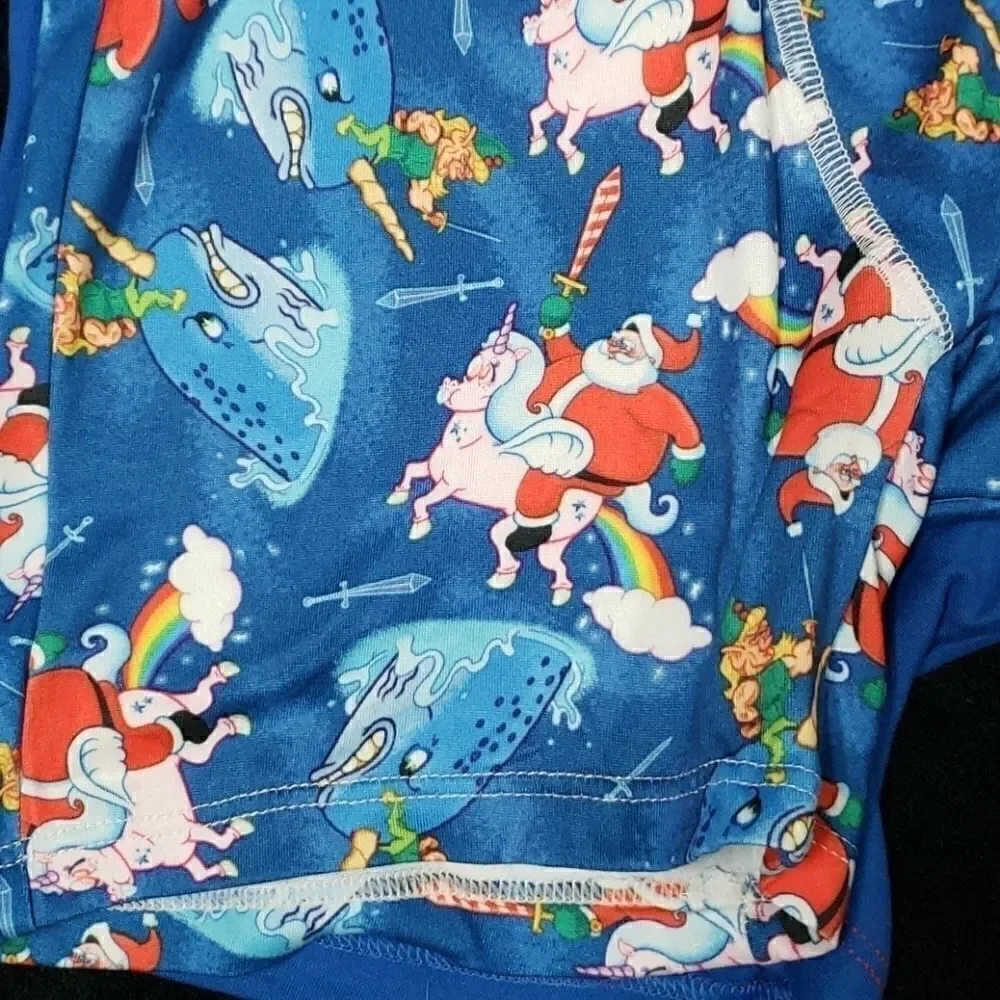 𝅺2 PACK SANTA UNICORN NARWAL BOXER BRIEFS